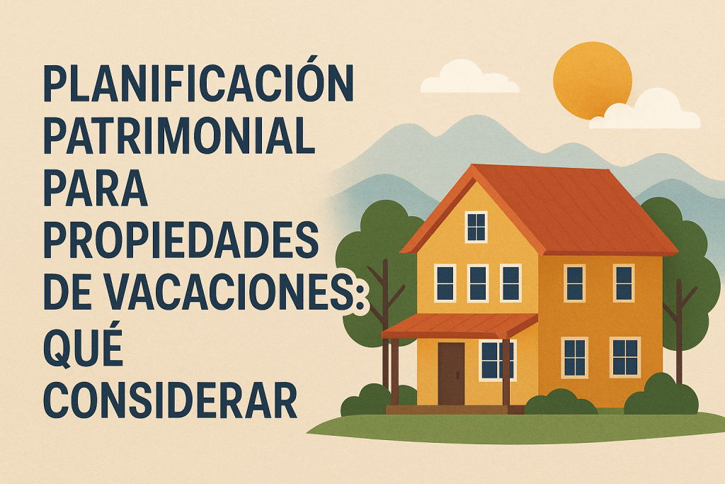 planificación patrimonial propiedades vacaciones