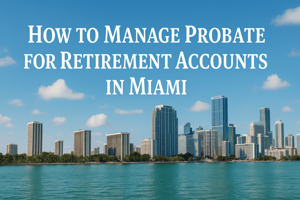 How to Manage Probate for Retirement Accounts in Miami