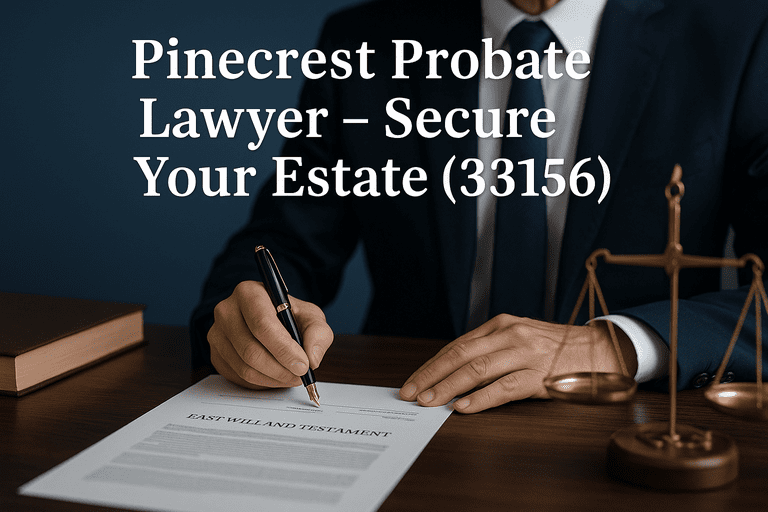 Pinecrest Probate Lawyer Secure Your Estate 33156