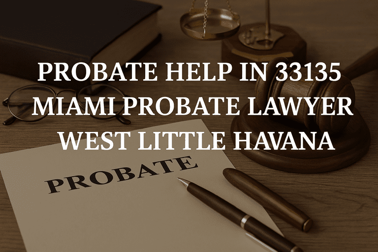 Probate Lawyer in 33135 West Little Havana Help