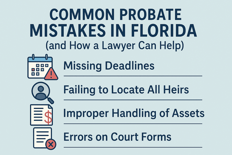 Common Probate Mistakes in Florida and How a Lawyer Can Help optimized