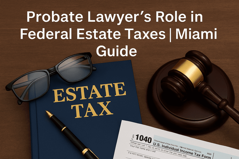 Probate Lawyers Role in Federal Estate Taxes Miami Guide optimized