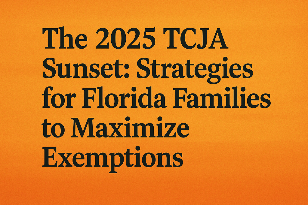 The 2025 TCJA Sunset