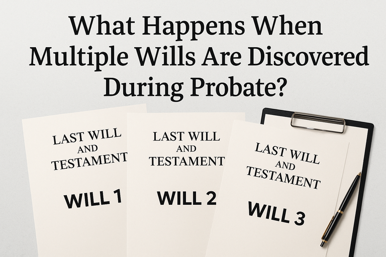 What Happens When Multiple Wills Are Discovered During Probate 50