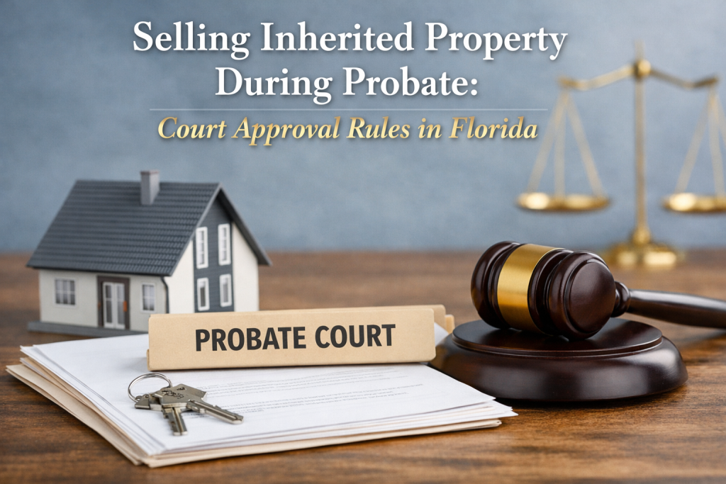 Selling Inherited Property During Probate Court Approval Rules in Florida