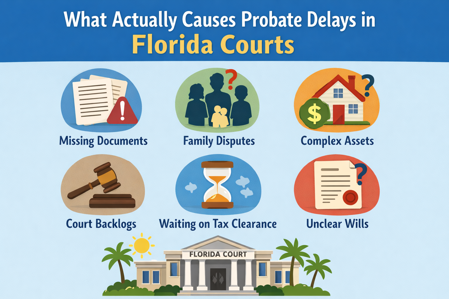 What Actually Causes Probate Delays in Florida Courts