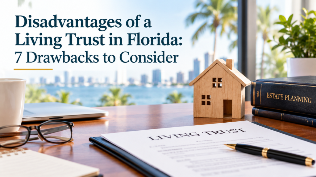 disadvantages of a living trust