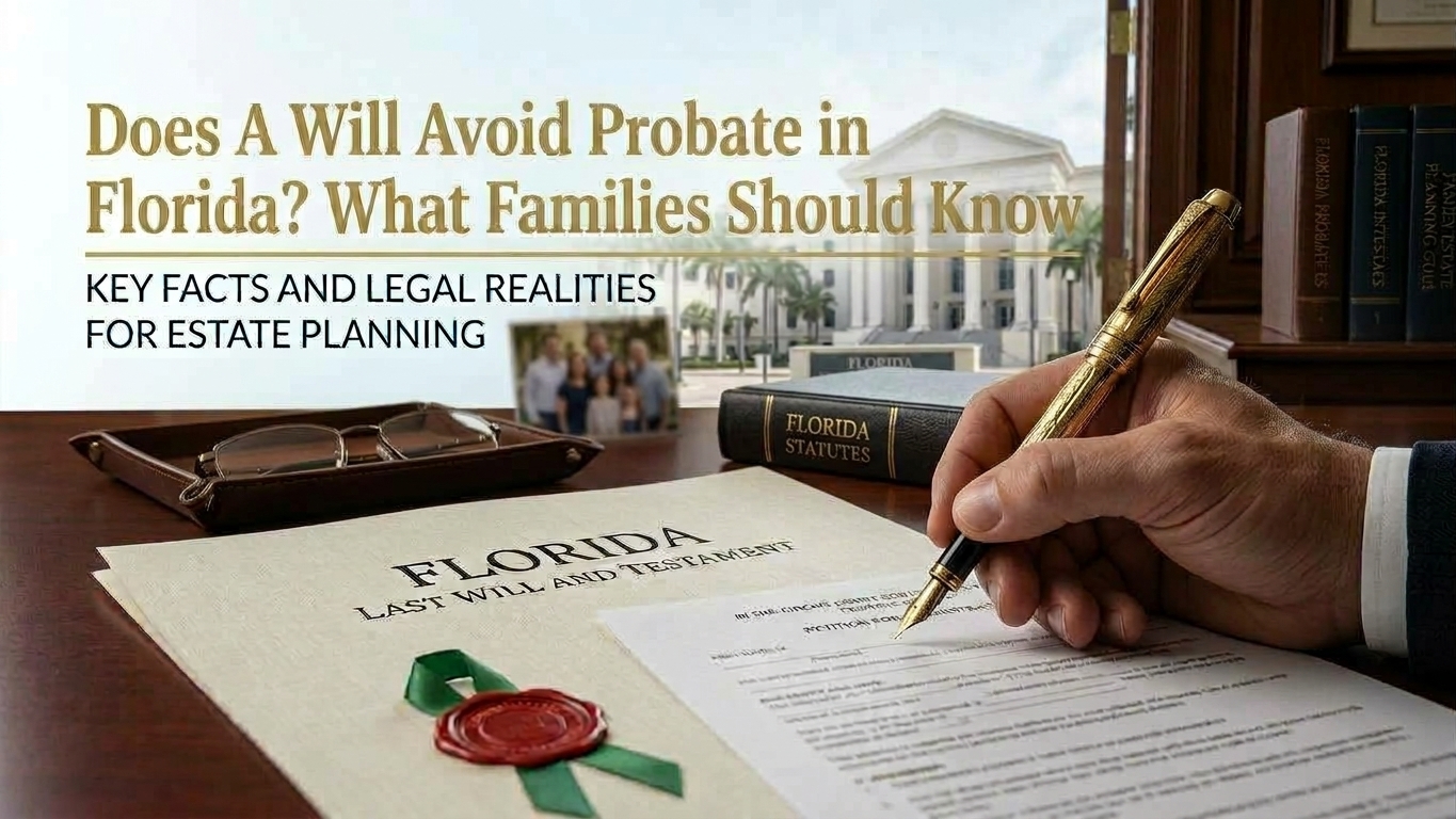 Learning Center 12 does a will avoid probate in Florida