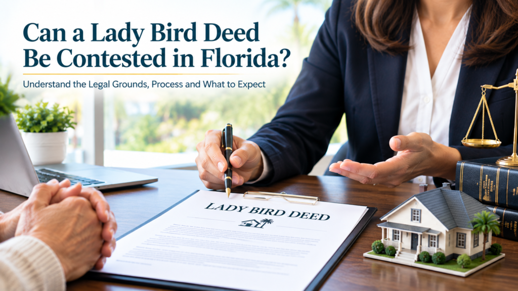 can a Lady Bird deed be contested